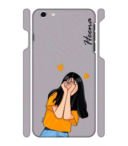 Girl with Customize text iPhone 6 Plus Mobile Cover