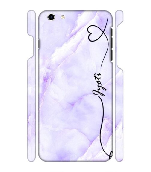 Purple Texture with Customize text iPhone 6 Plus Mobile Cover