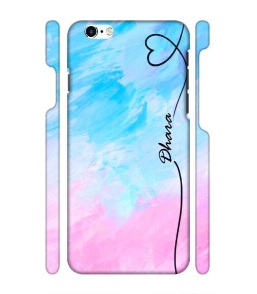 Multicolor painting with Customize text iPhone 6 Mobile Cover