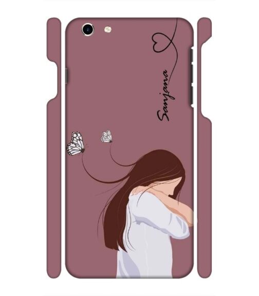 Customize Text with girl iPhone 6 Plus Mobile Cover