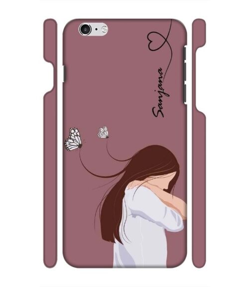 Customize Text with girl iPhone 6 Mobile Cover