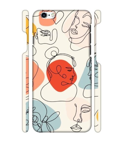 Beautiful lineart iPhone 6 Mobile Cover