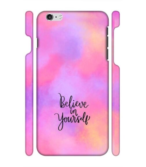 Colorfull background with text (Believe in youself) iPhone 6 Mobile Cover