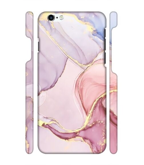 Pink abstract design with gold glitter iPhone 6 Mobile Cover