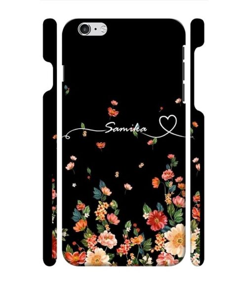 Floral design with Customize text iPhone 6 Mobile Cover