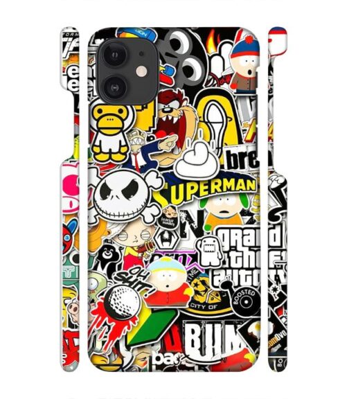 Cartoon style iPhone 11 Mobile Cover