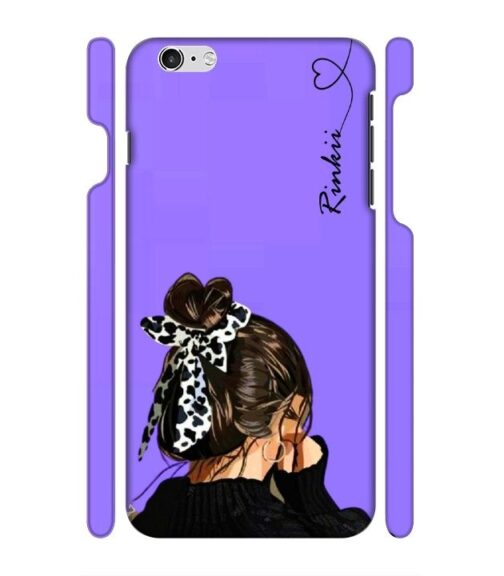 Girl with Customize text iPhone 6 Mobile Cover