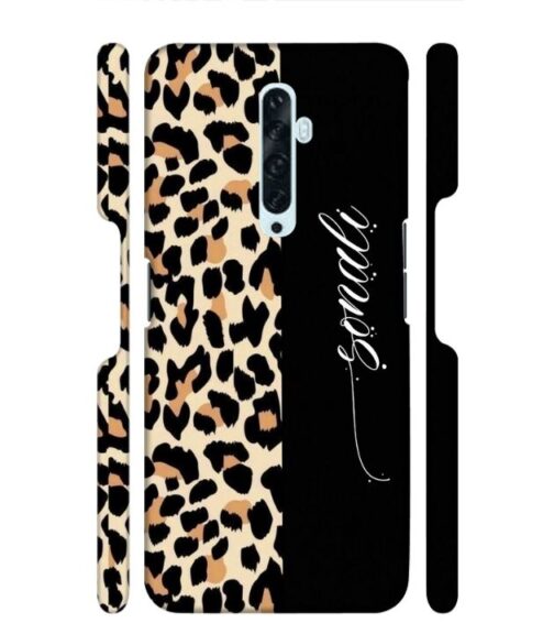 Half tiger skin & half black Pattern Oppo Reno 2Z Mobile Cover