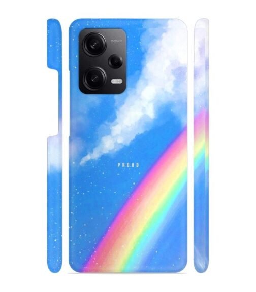Blue sky with rainbow pattern Redmi Note 12 (5G) Mobile Cover