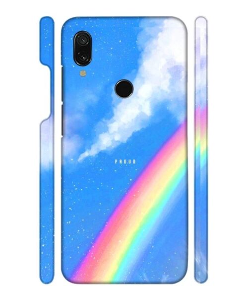 Blue sky with rainbow pattern Redmi 7 Mobile Cover