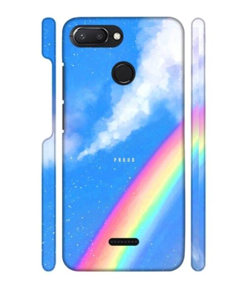 Blue sky with rainbow pattern Redmi 6 Mobile Cover