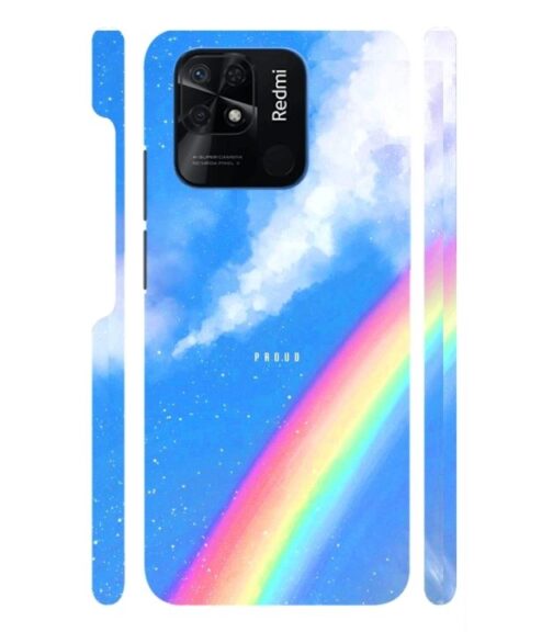 Blue sky with rainbow pattern Redmi 10 Mobile Cover