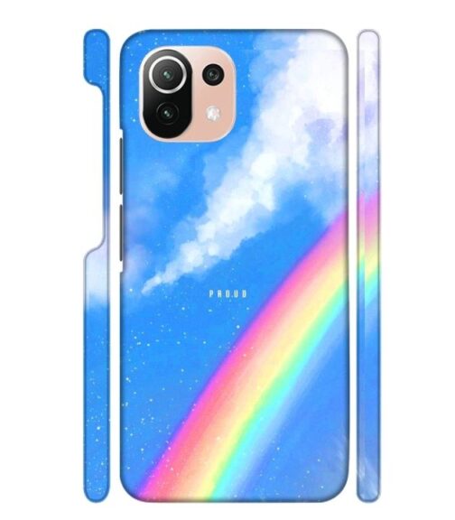 Blue sky with rainbow pattern Mi 11 Lite Mobile Cover