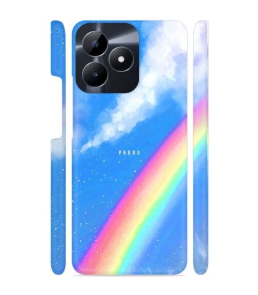 Blue sky with rainbow pattern Realme C53 Mobile Cover