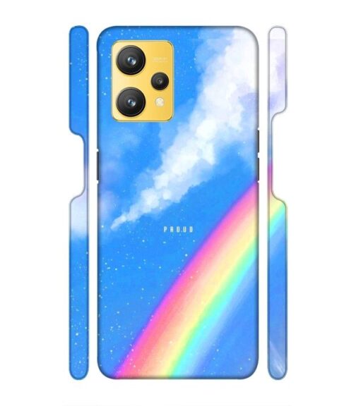 Blue sky with rainbow pattern Realme 9 Mobile Cover