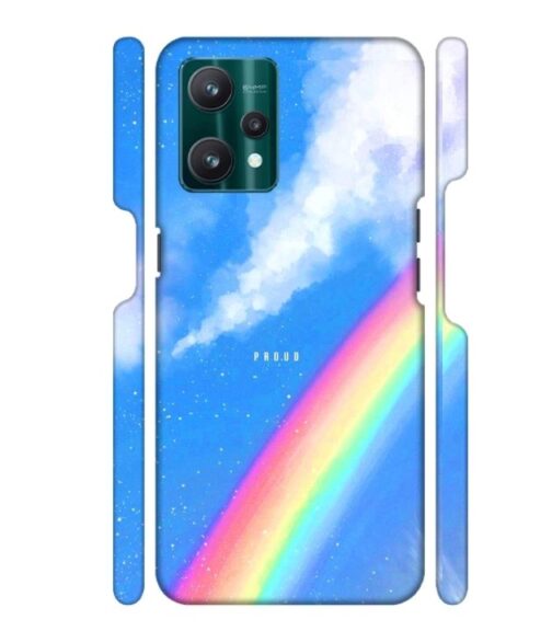 Blue sky with rainbow pattern Realme 9 Pro Mobile Cover