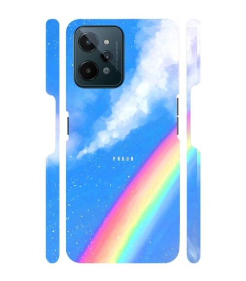 Blue sky with rainbow pattern Realme C31 Mobile Cover