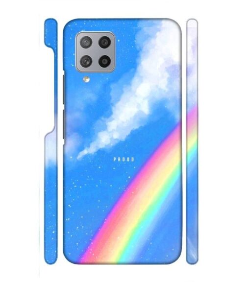 Blue sky with rainbow pattern Samsung Galaxy F62 Mobile Cover