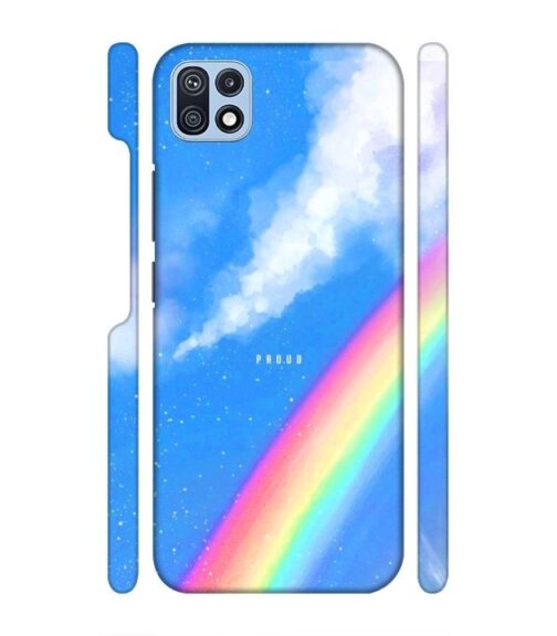 Blue sky with rainbow pattern Samsung Galaxy F42 (5G) Mobile Cover