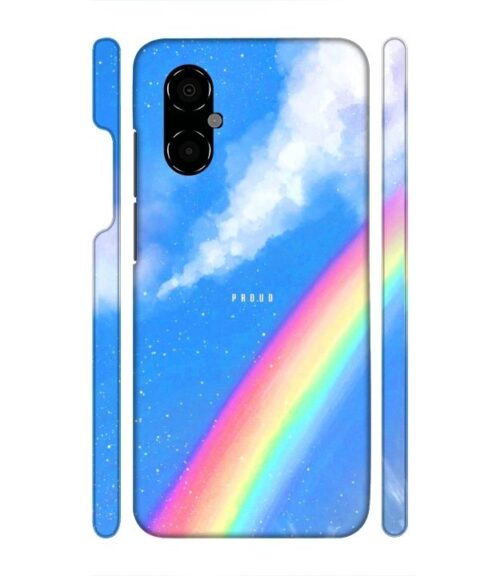 Blue sky with rainbow pattern Poco M5 5G Mobile Cover