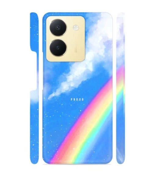 Blue sky with rainbow pattern Vivo Y27 Mobile Cover