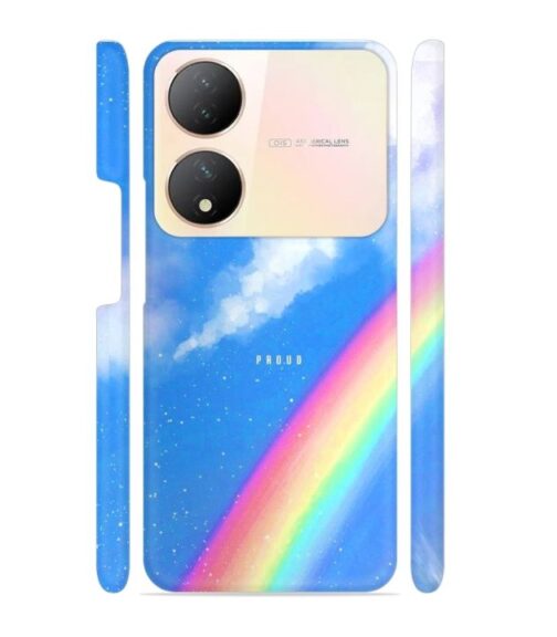 Blue sky with rainbow pattern Vivo Y100 (5G) Mobile Cover