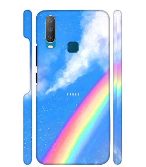 Blue sky with rainbow pattern Vivo Y19 Mobile Cover