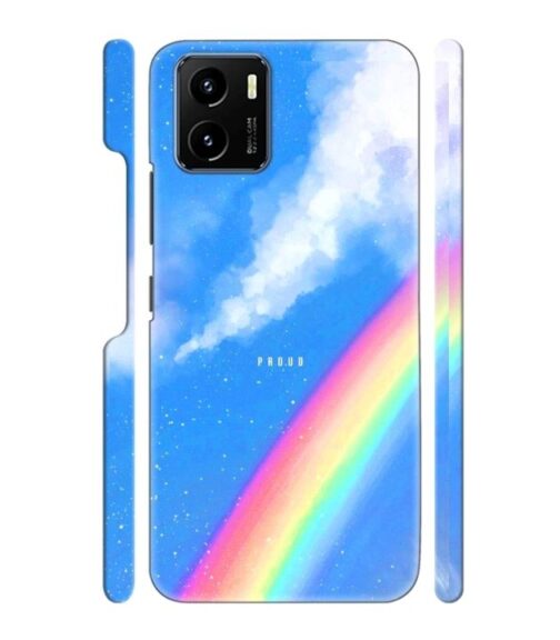 Blue sky with rainbow pattern Vivo Y15 S Mobile Cover