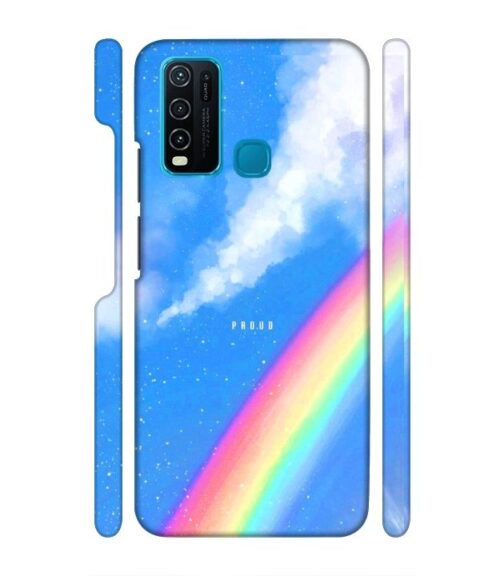 Blue sky with rainbow pattern Vivo Y30 Mobile Cover