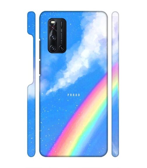 Blue sky with rainbow pattern Vivo V19 Mobile Cover