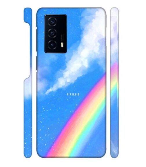 Blue sky with rainbow pattern Vivo V23 E (5G) Mobile Cover