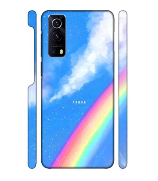 Blue sky with rainbow pattern iQOO Z3 Mobile Cover