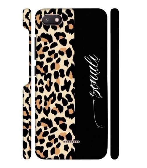 Half tiger skin & half black Pattern Redmi 6 A Mobile Cover
