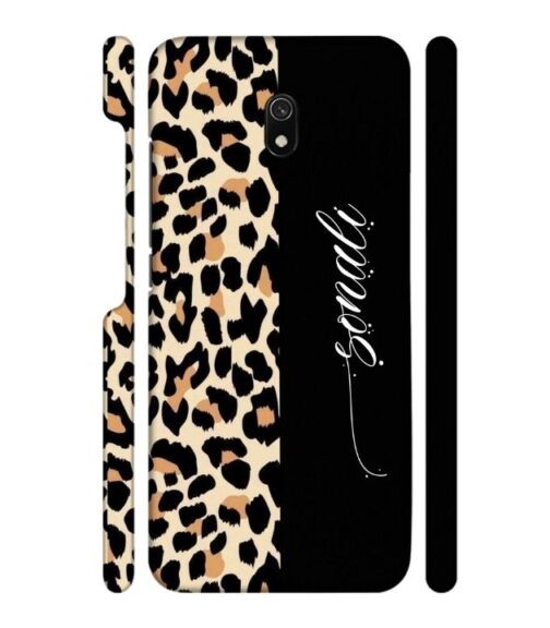Half tiger skin & half black Pattern Redmi 8 A Mobile Cover