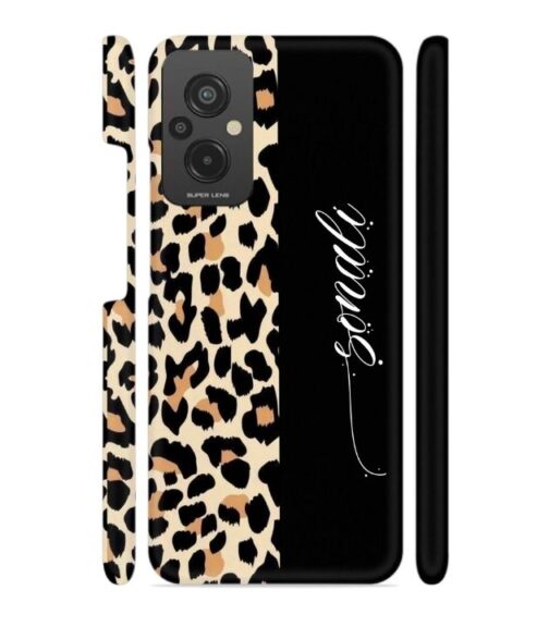 Half tiger skin & half black Pattern Redmi 11 Prime (4G) Mobile Cover