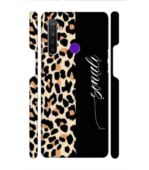Half tiger skin & half black Pattern Realme Narzo 20A Mobile Cover