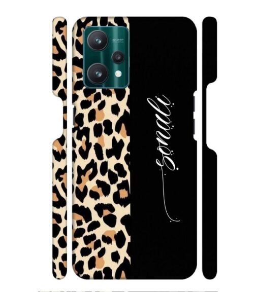 Half tiger skin & half black Pattern Realme 9 Pro Mobile Cover
