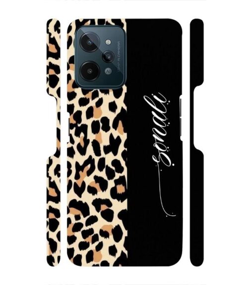 Half tiger skin & half black Pattern Realme C31 Mobile Cover