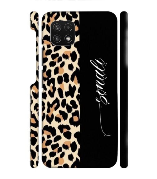 Half tiger skin & half black Pattern Samsung Galaxy A22 (5G) Mobile Cover