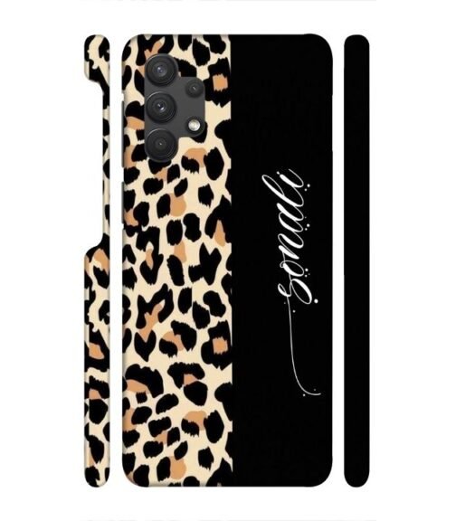 Half tiger skin & half black Pattern Samsung Galaxy A32 Mobile Cover