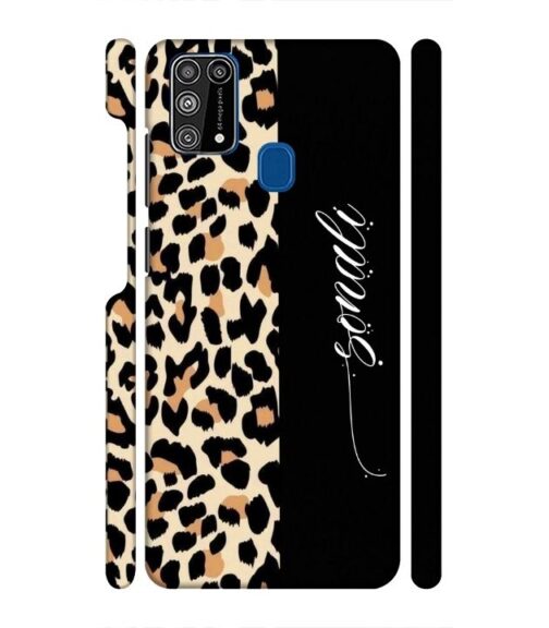Half tiger skin & half black Pattern Samsung Galaxy M31 Mobile Cover