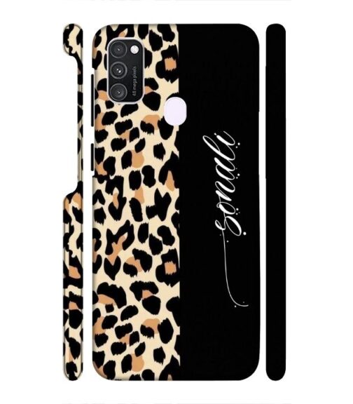 Half tiger skin & half black Pattern Samsung Galaxy M30 S Mobile Cover