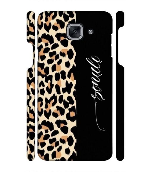 Half tiger skin & half black Pattern Samsung Galaxy J7 Max Mobile Cover