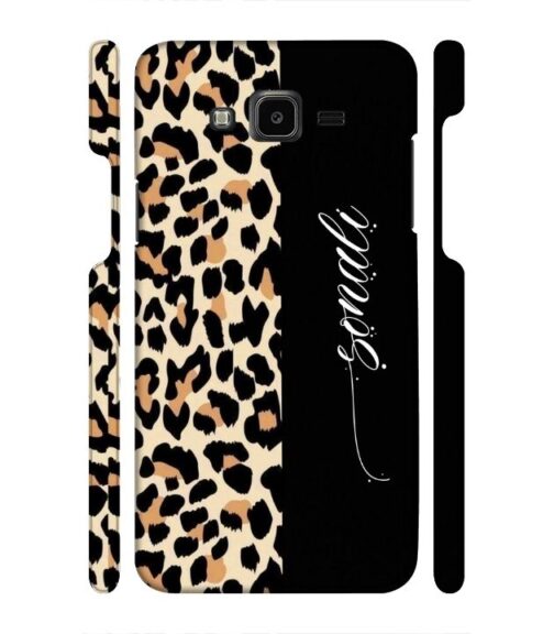 Half tiger skin & half black Pattern Samsung Galaxy J7 (2016) Mobile Cover