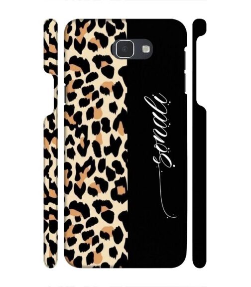 Half tiger skin & half black Pattern Samsung Galaxy J7 Prime Mobile Cover