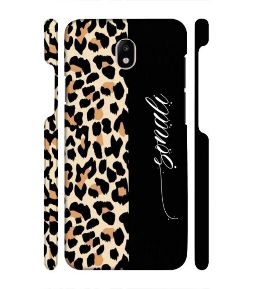 Half tiger skin & half black Pattern Samsung Galaxy J7 (2017) Mobile Cover