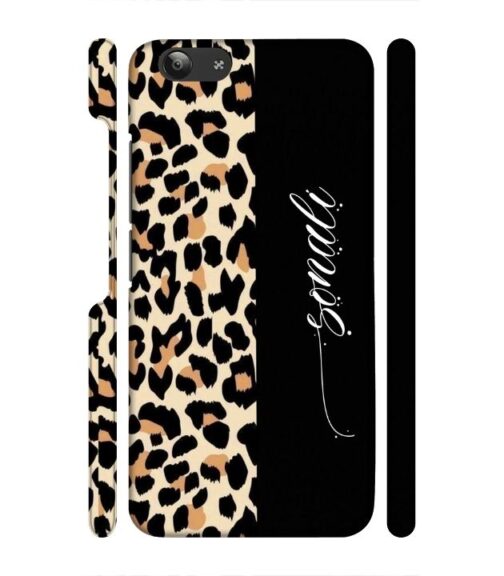 Half tiger skin & half black Pattern Vivo Y53 Mobile Cover