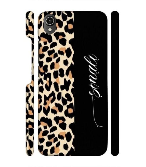 Half tiger skin & half black Pattern Vivo Y90i Mobile Cover