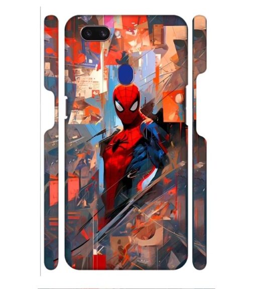 Spiderman graphics with mirror effect Oppo F9 Pro Mobile Cover