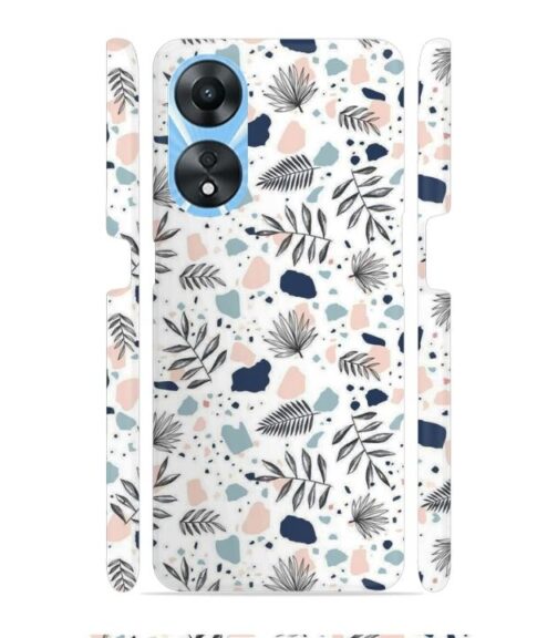 Neural color floral design Oppo A78 4G Mobile Cover